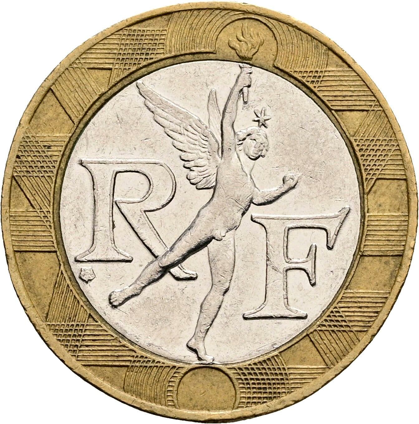 10 Francs 1990 – Rückseite