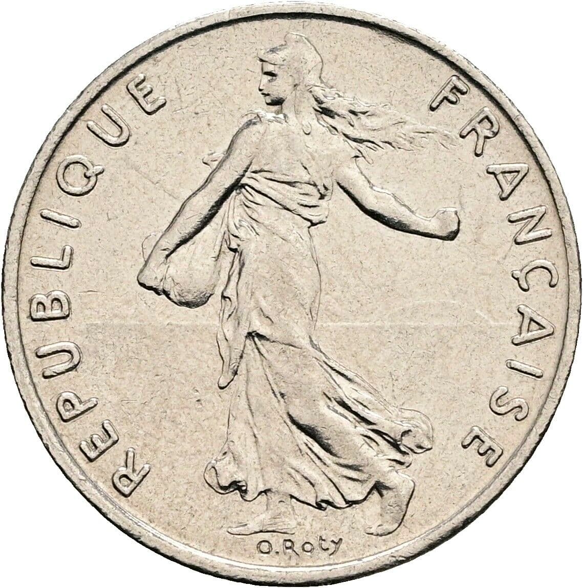 1/2 Franc 1975 – Rückseite