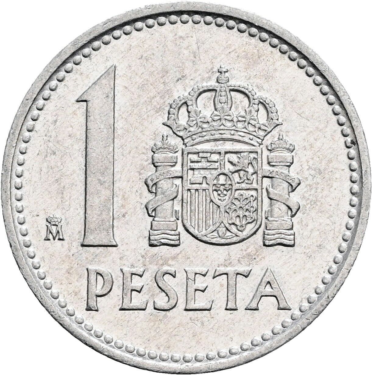 1 Peseta Juan Carlos I. 1987 – Vorderseite