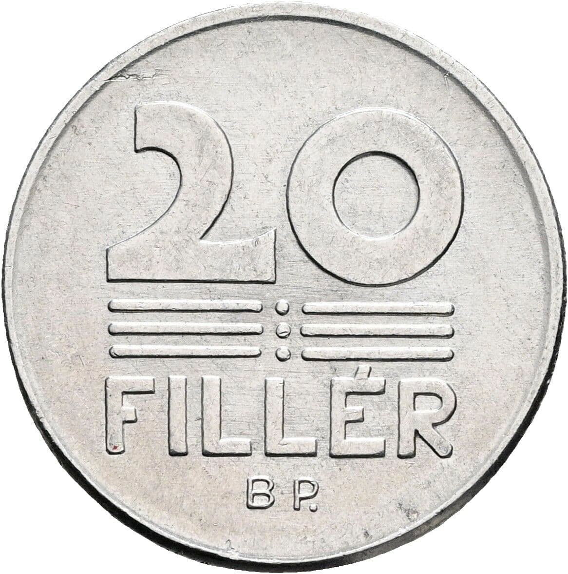 20 Filler 1975 – Vorderseite