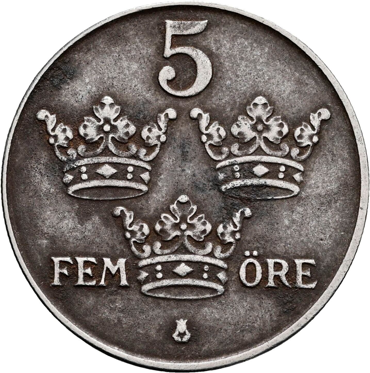 5 Öre Gustav V. (1907-1950) 1946 – Vorderseite