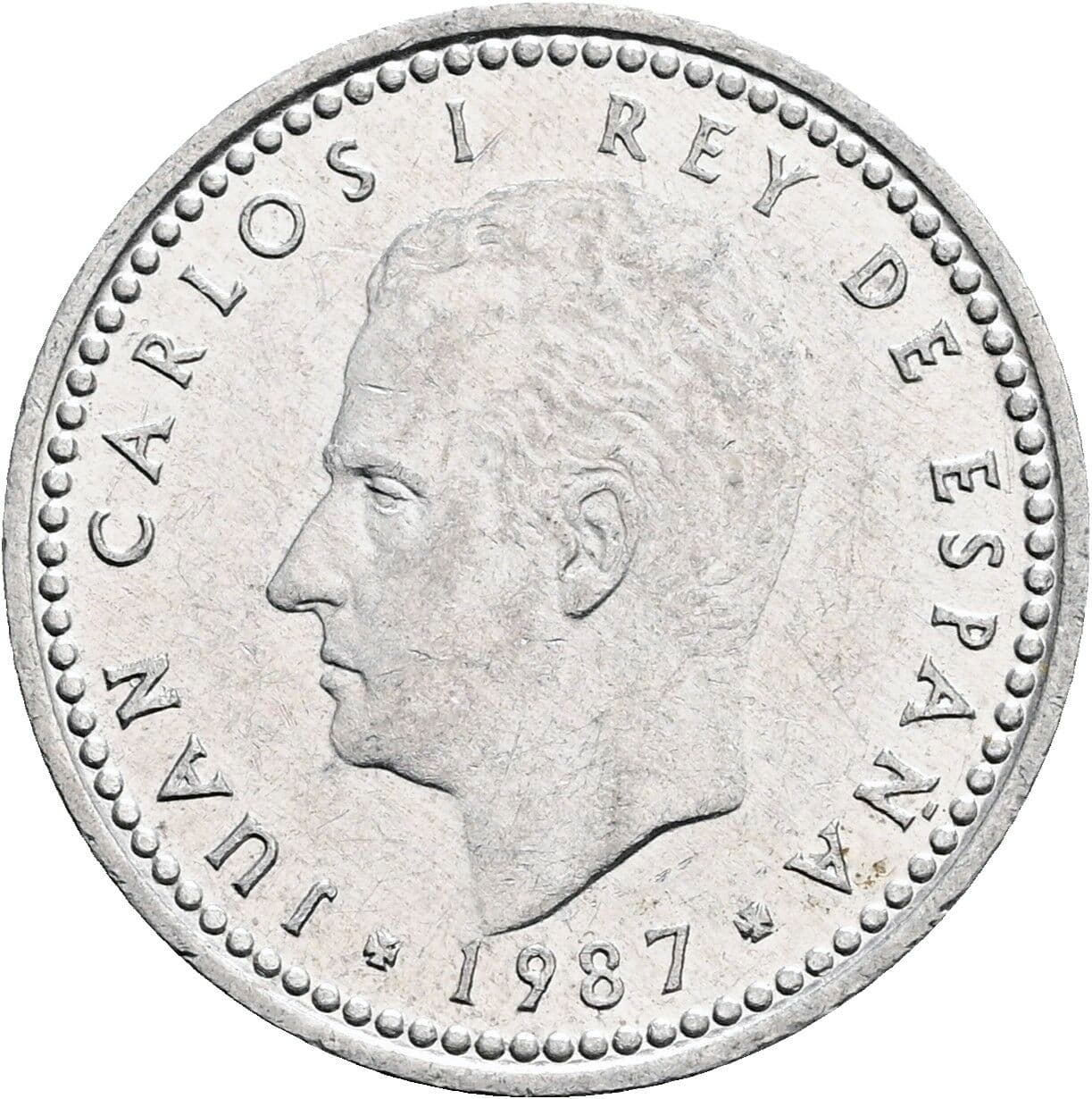 1 Peseta Juan Carlos I. 1987 – Rückseite