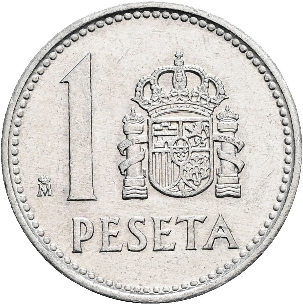 1 Peseta Juan Carlos I. 1987 – Vorderseite