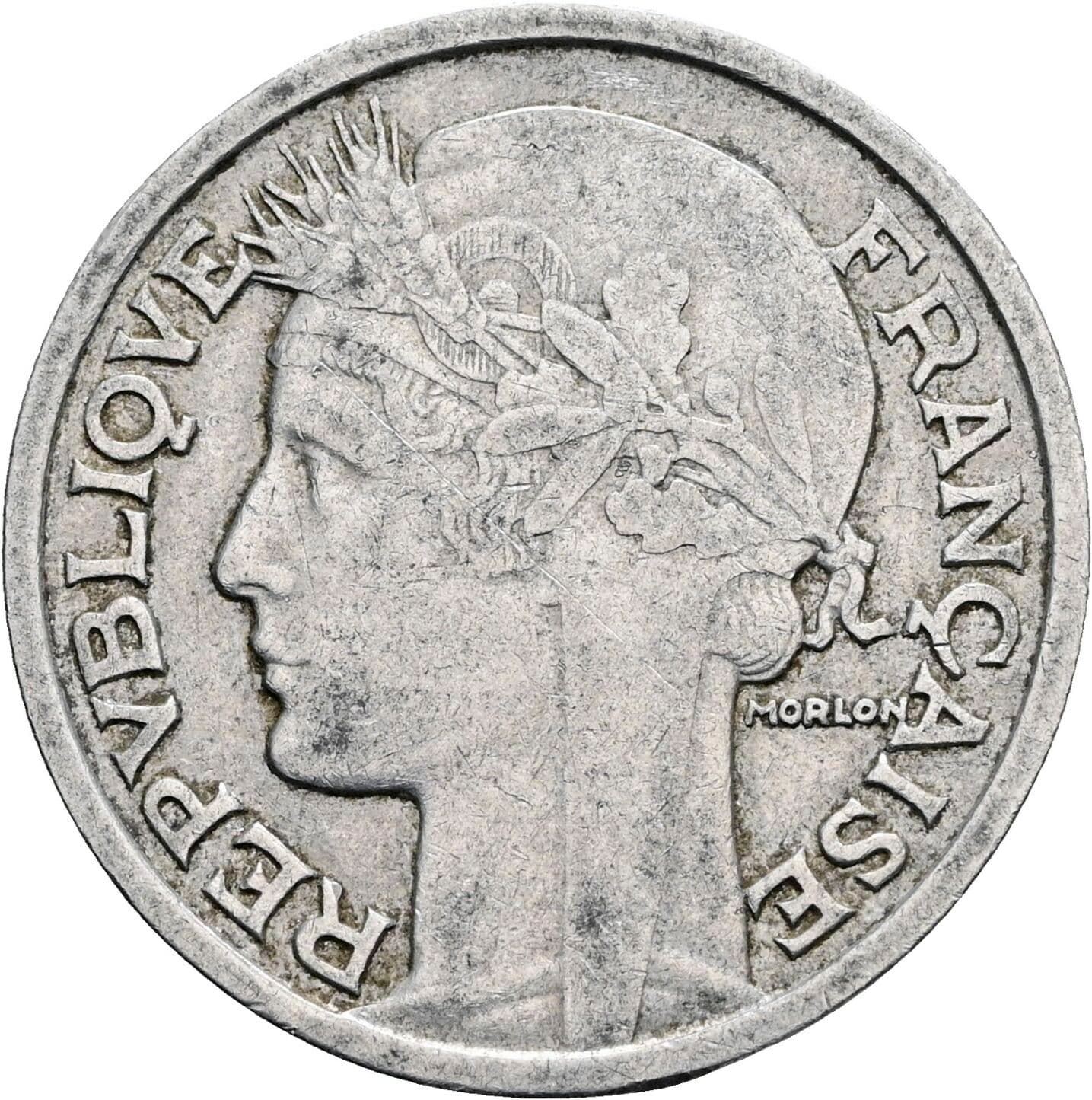 2 Francs 1947 – Rückseite