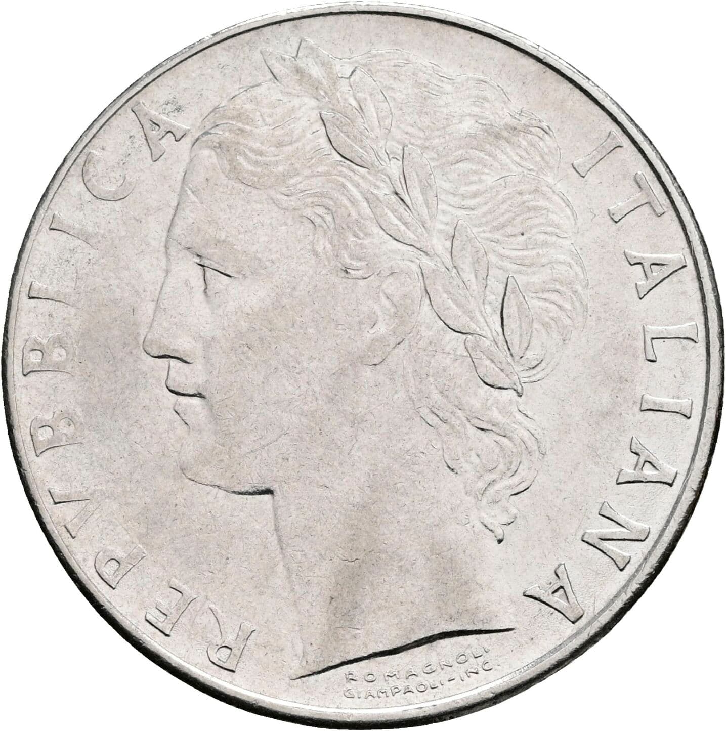 100 Lire 1979 – Vorderseite
