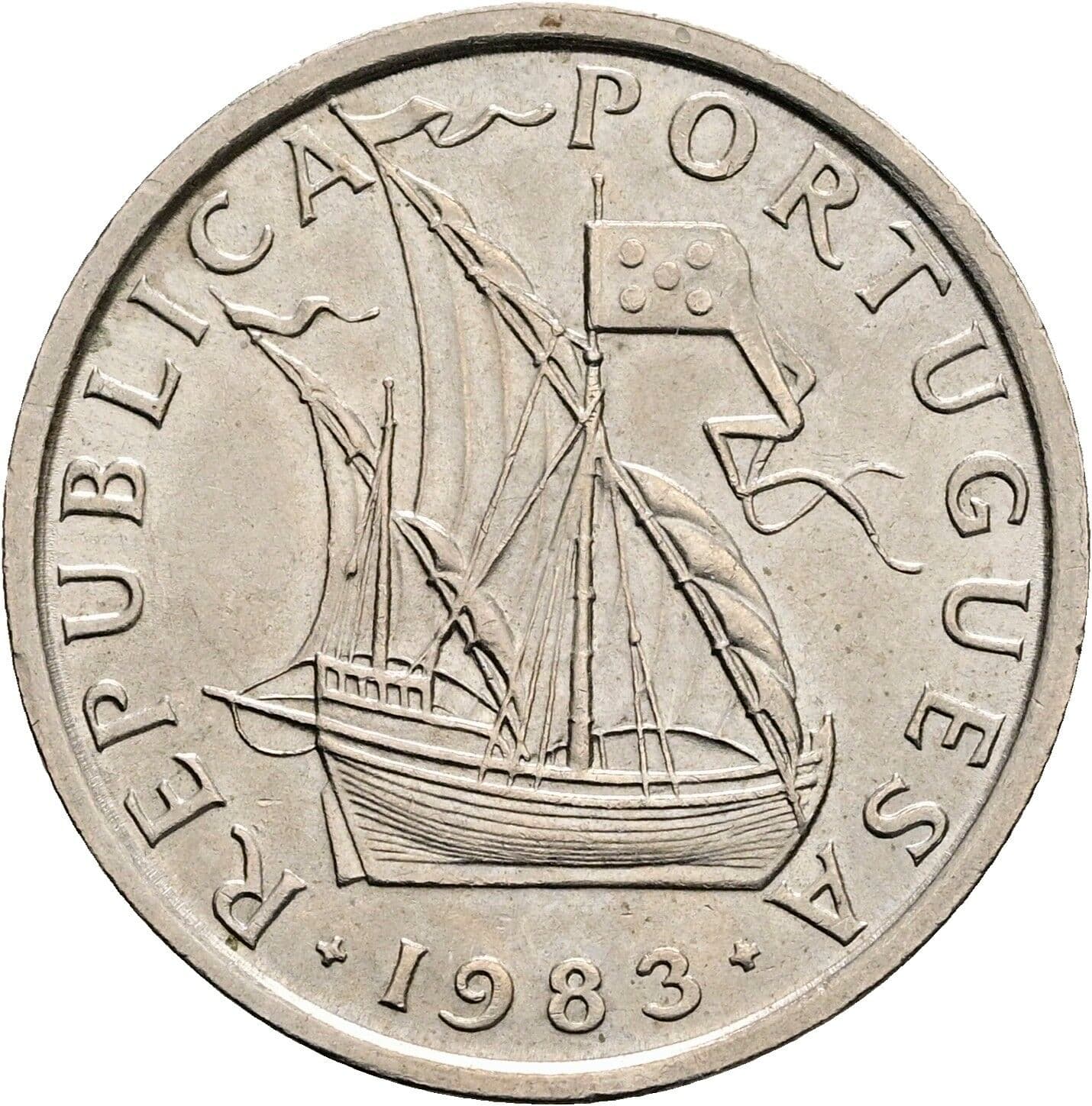 5 Escudos 1983 – Rückseite