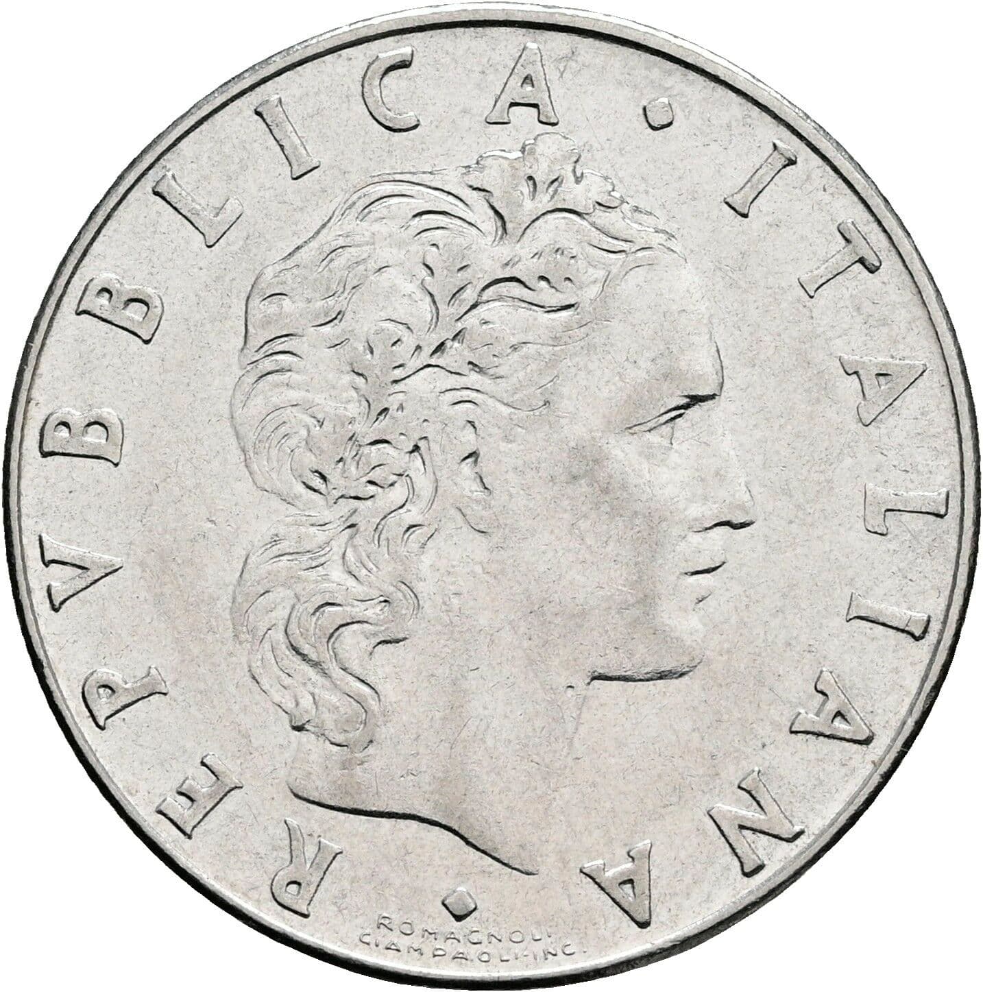 50 Lire 1978 – Vorderseite