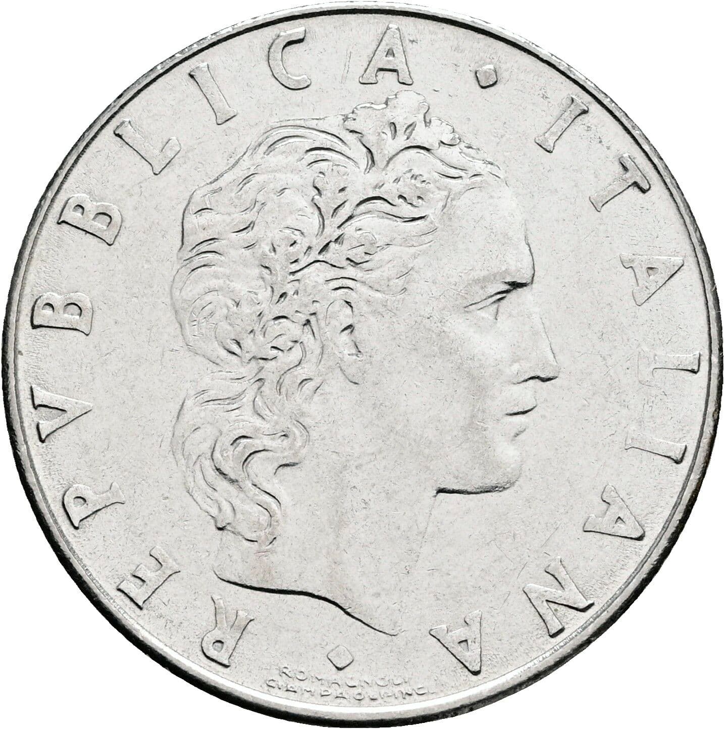 50 Lire 1977 – Vorderseite
