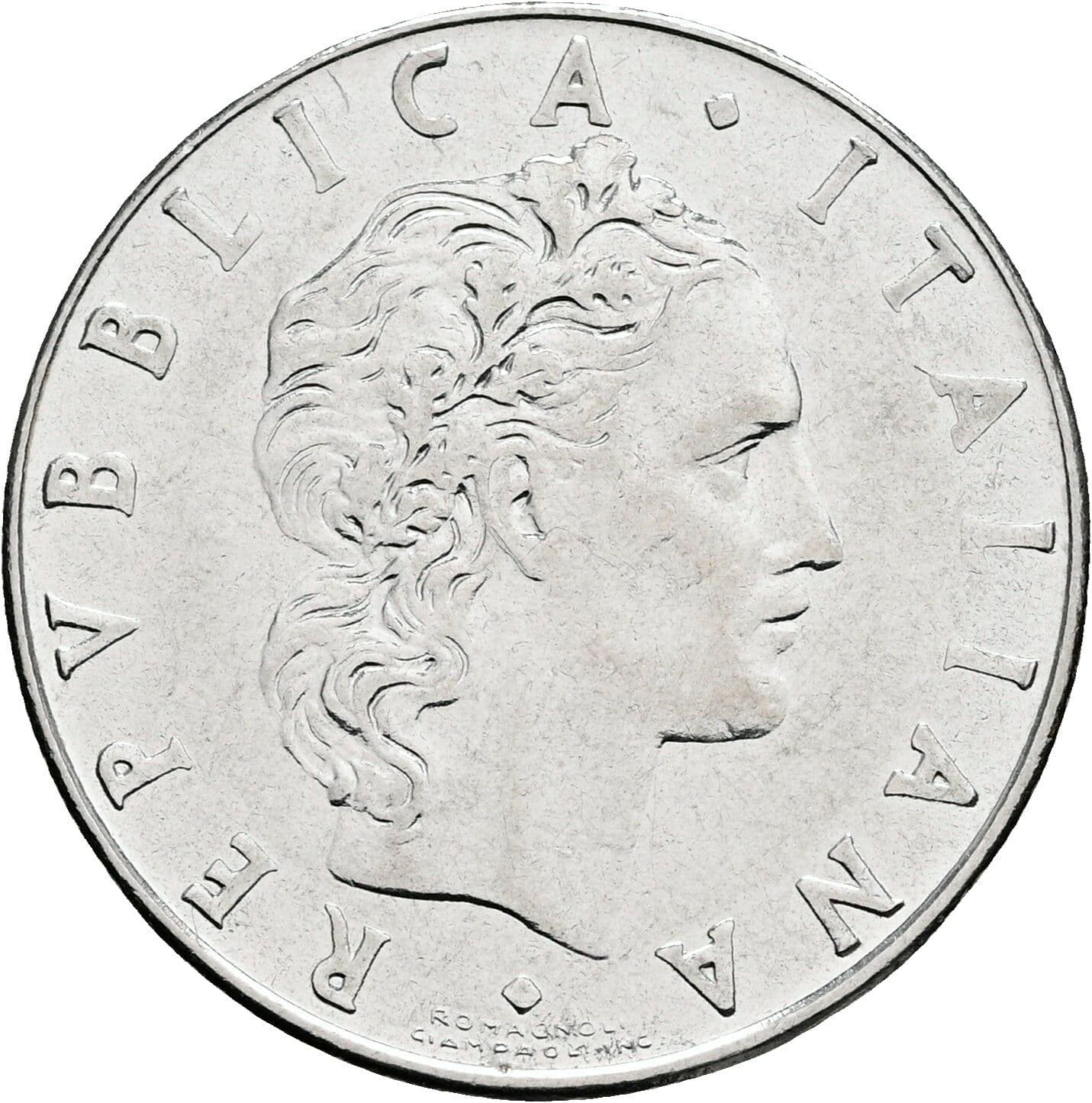 50 Lire 1977 – Vorderseite