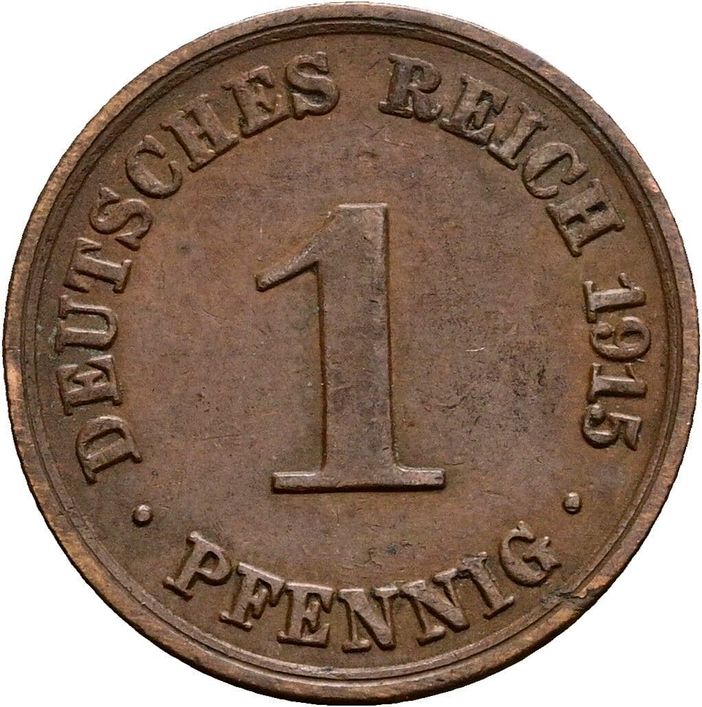 1 Pfennig 1915 A – Vorderseite