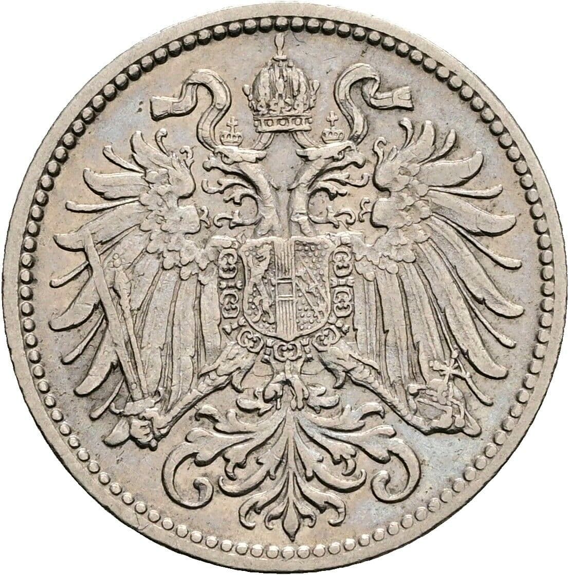 10 Heller Franz Joseph I. 1848-1916 1895 – Rückseite