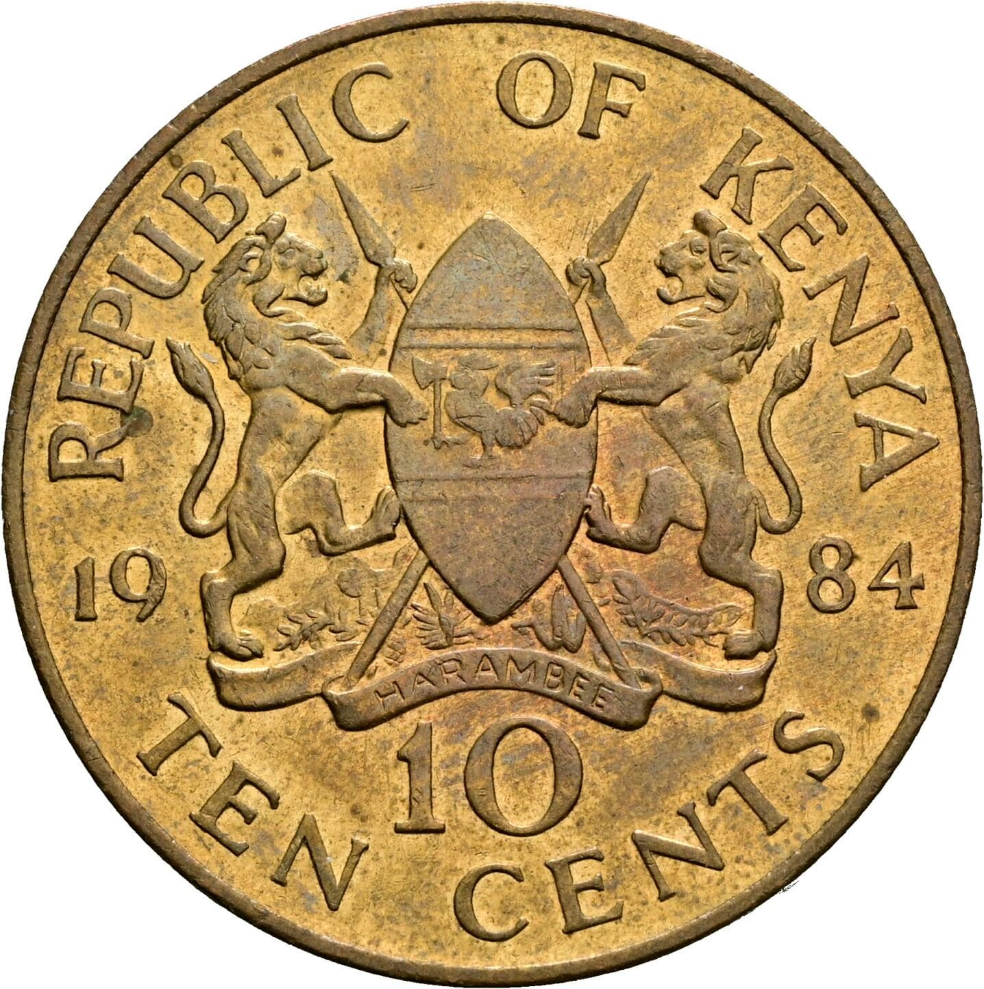10 Cents 1984 – Rückseite