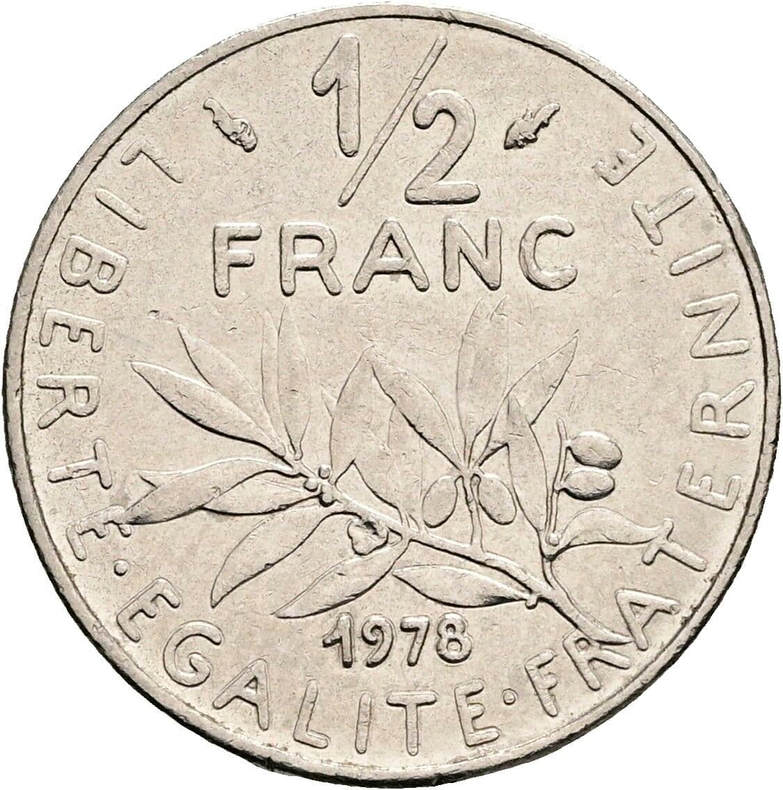 1/2 Franc 1978 – Vorderseite