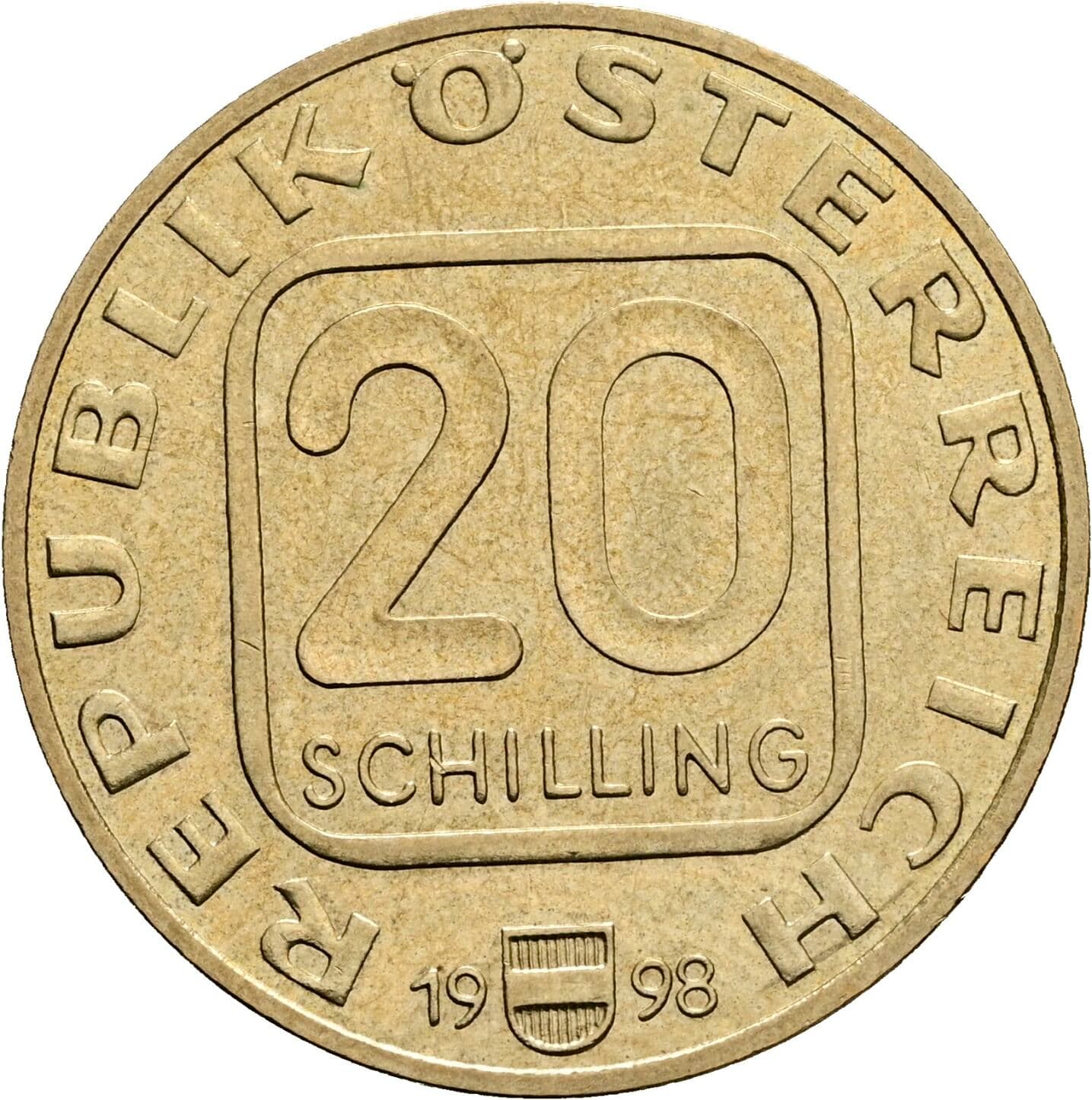 20 Schilling 1998 – Vorderseite