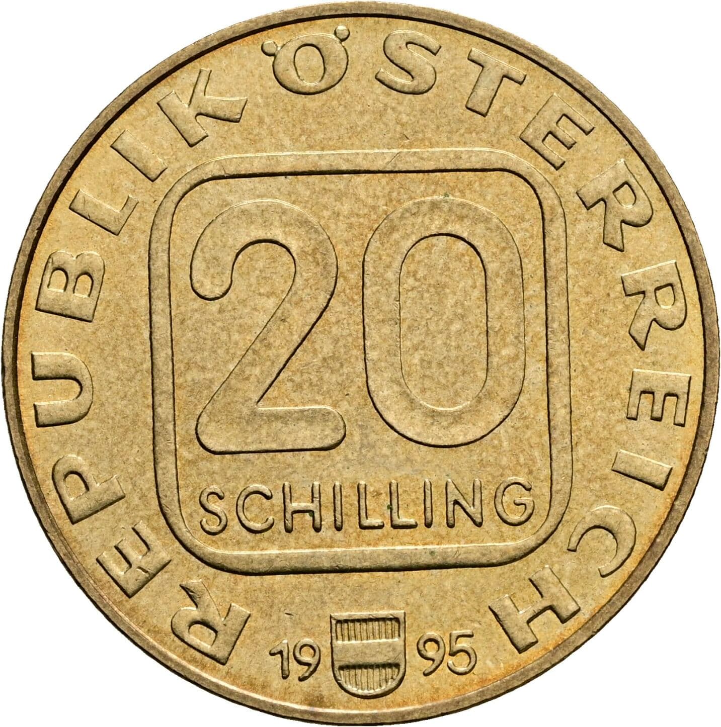20 Schilling 1995 – Vorderseite