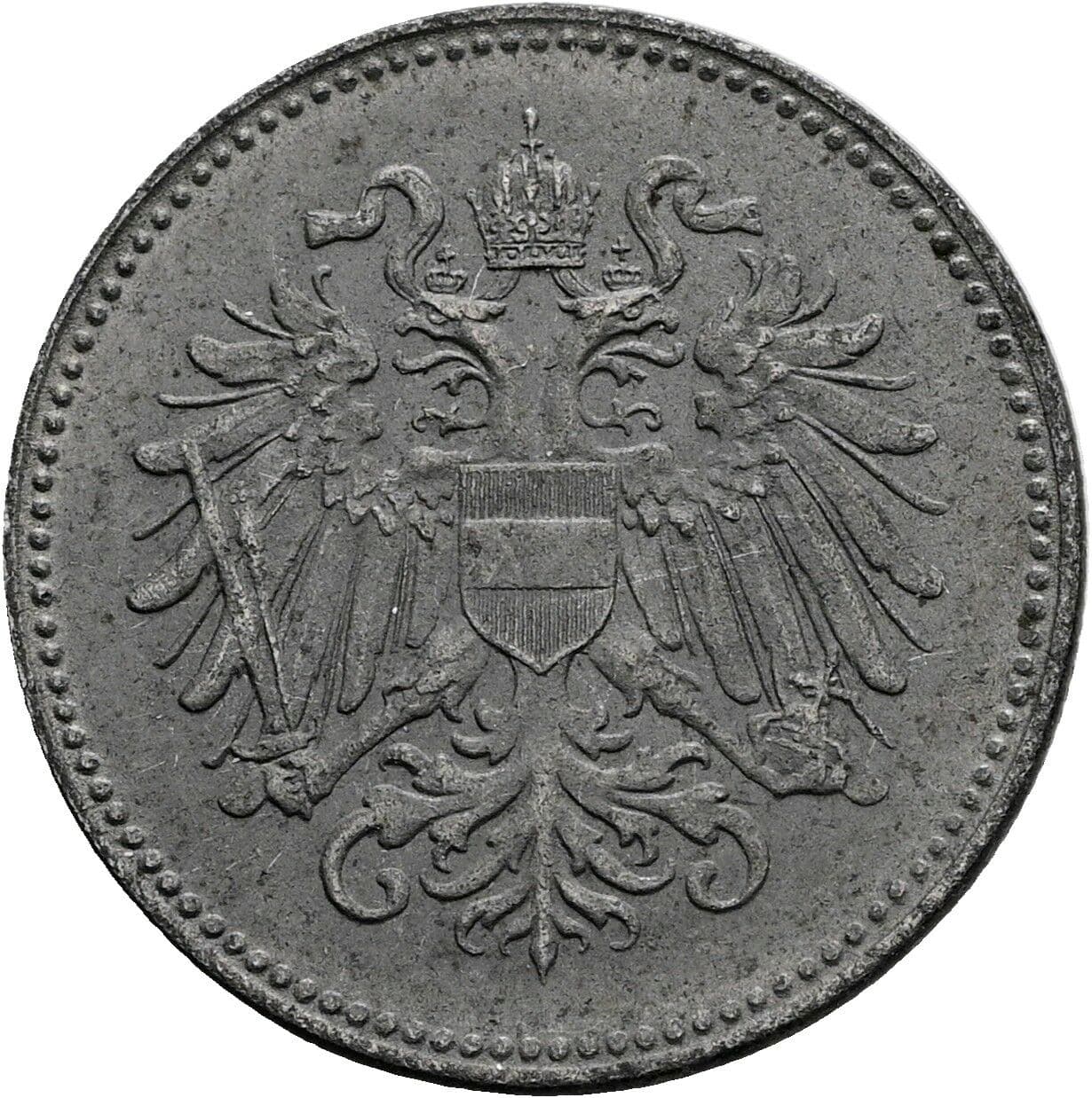 20 Heller Karl I. 1916-1918 1918 – Rückseite