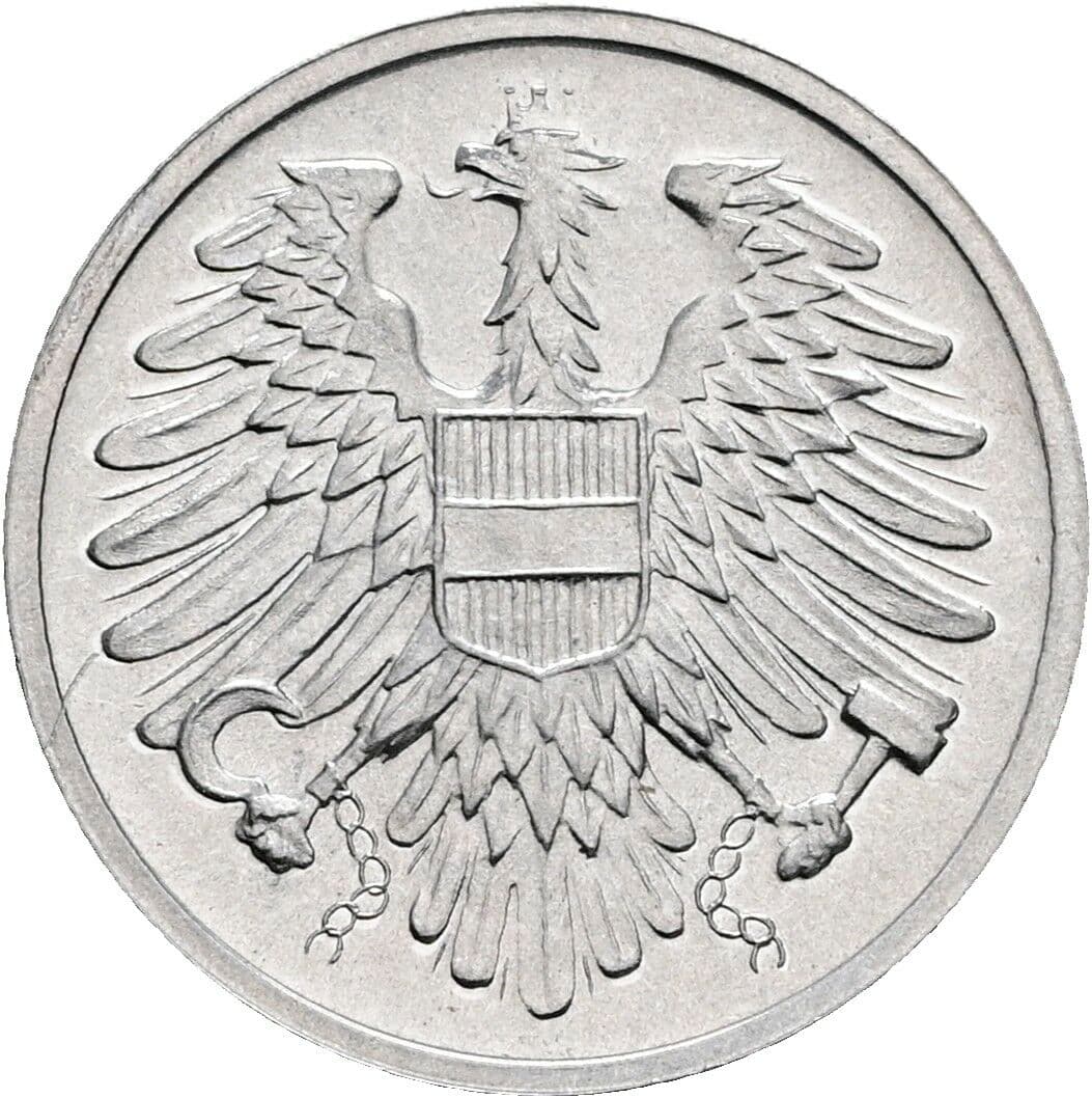 2 Groschen 1970 – Rückseite