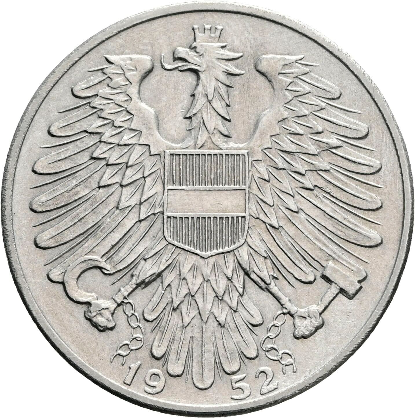 5 Schilling 1952 – Rückseite