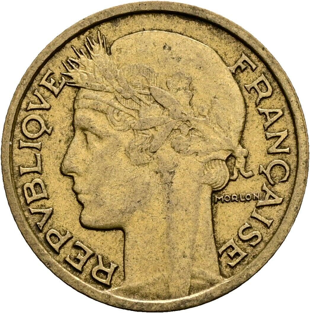 50 Centimes 1936 – Vorderseite