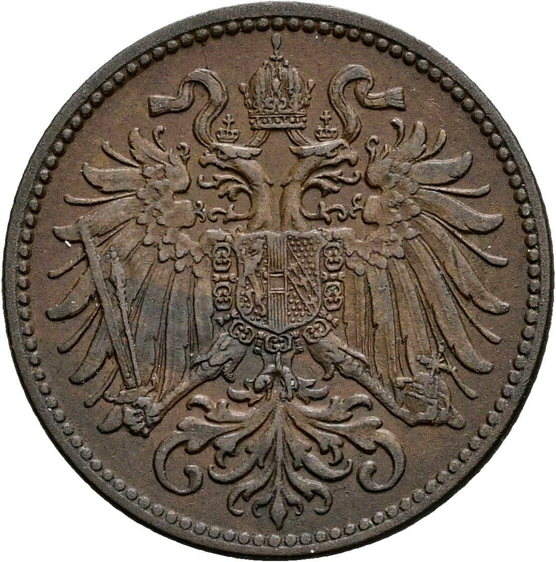 2 Heller Franz Joseph I. 1848-1916 1897 – Rückseite
