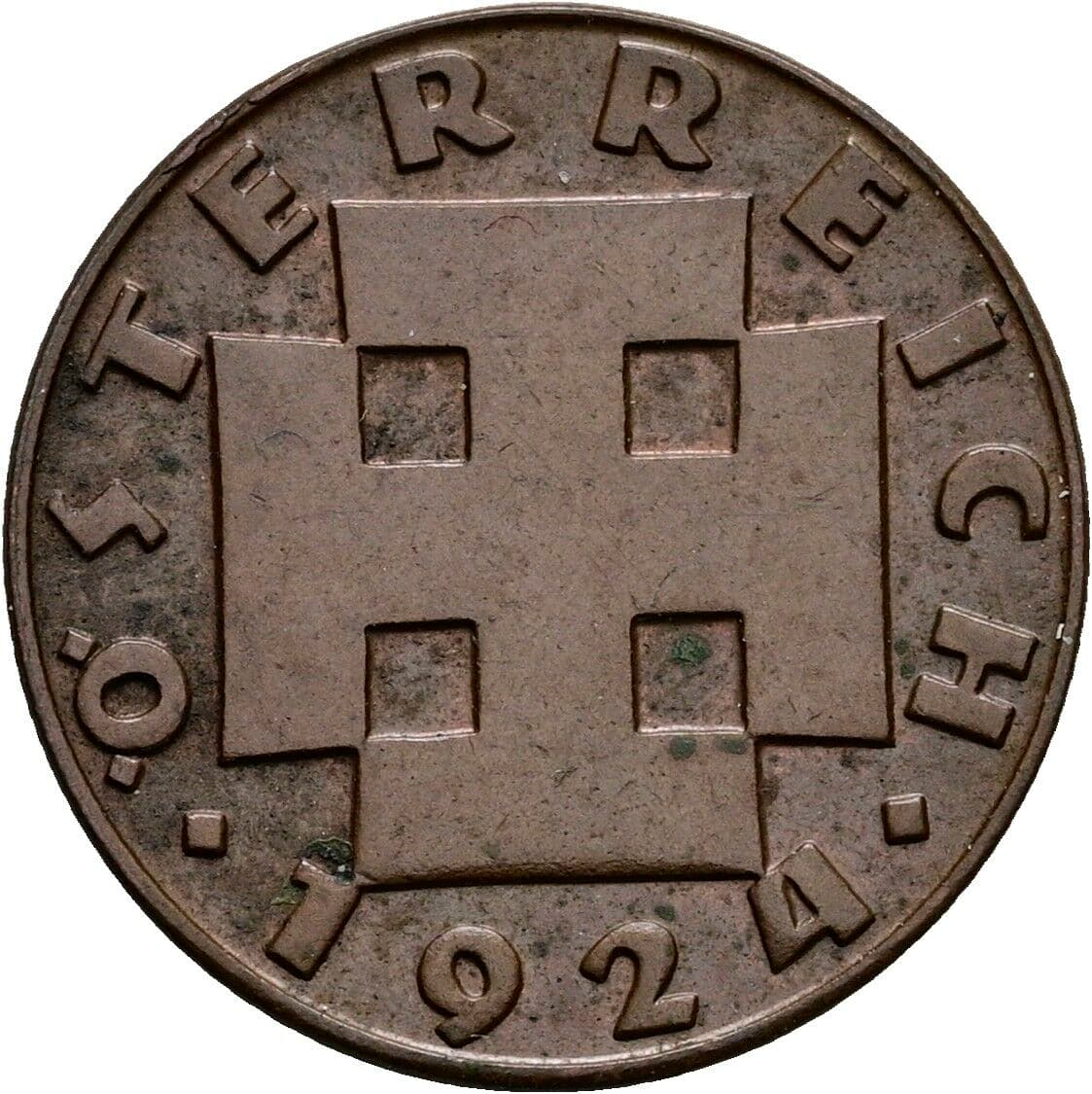 200 Kronen 1924 – Rückseite