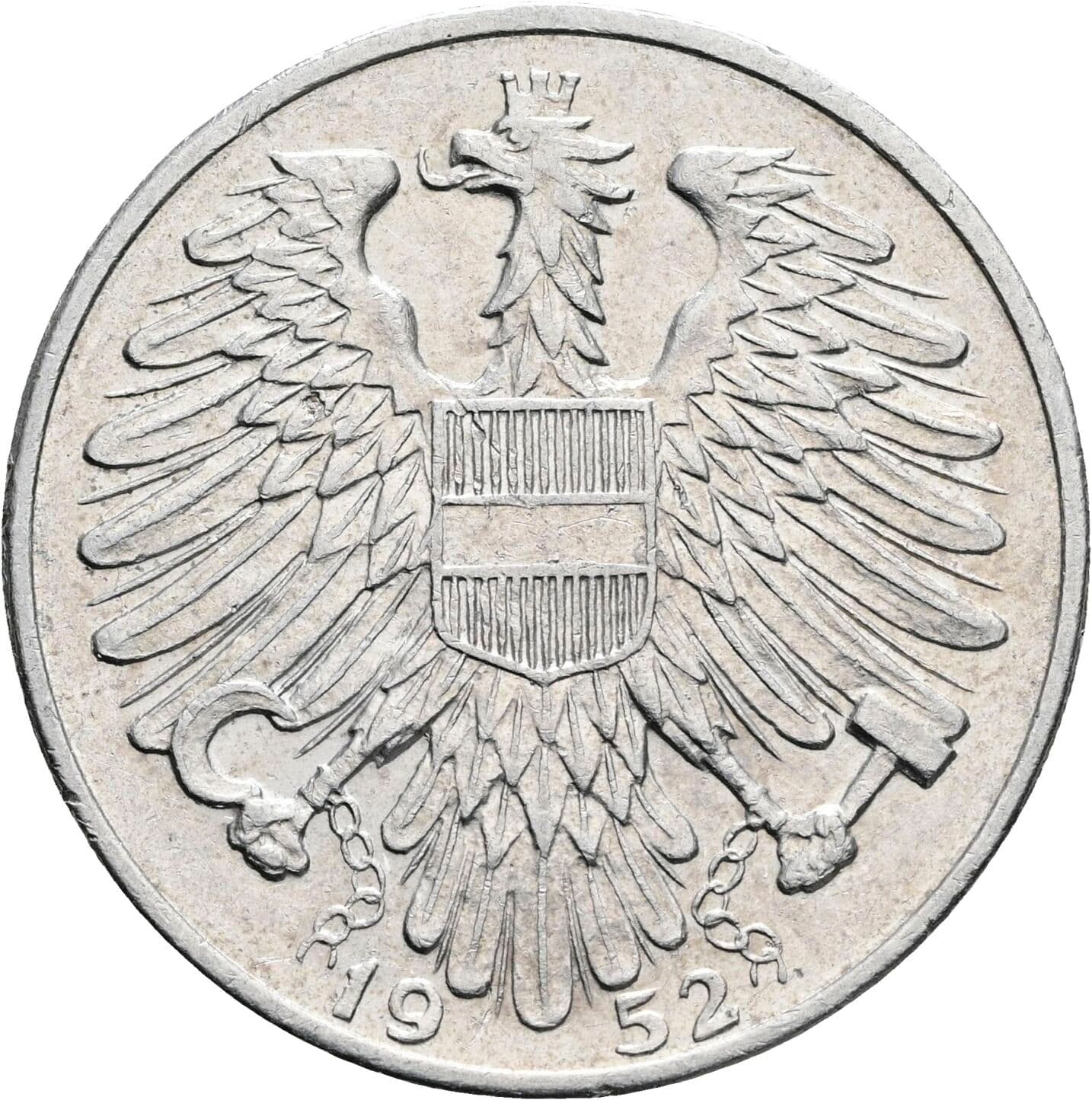 5 Schilling 1952 – Rückseite