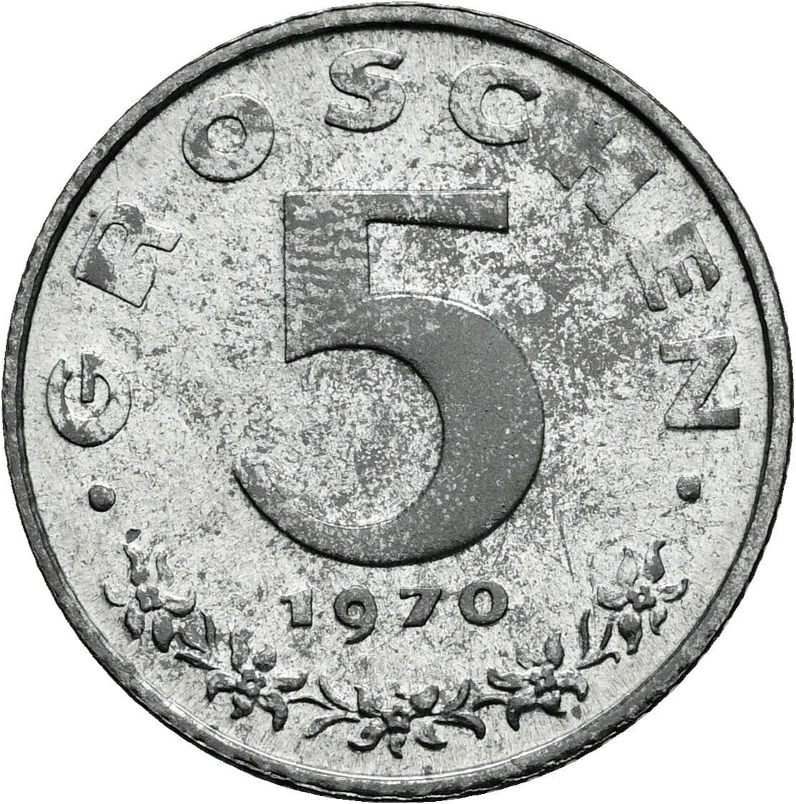 5 Groschen 1970 – Vorderseite