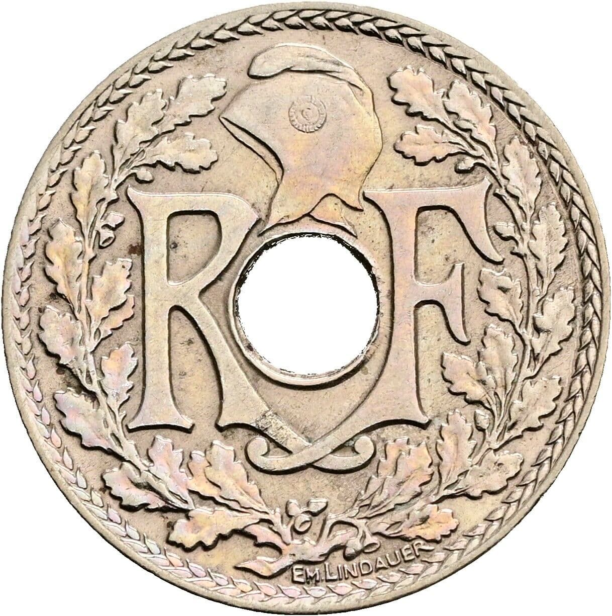 10 Centimes 1939 – Rückseite