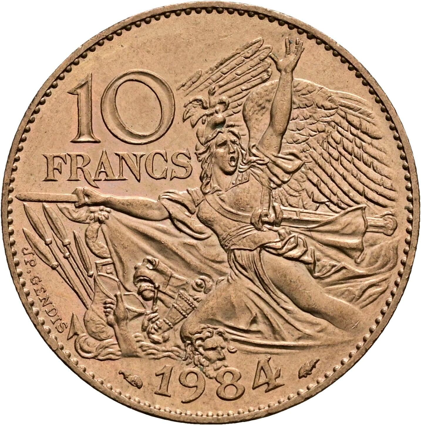10 Francs 1984 – Vorderseite