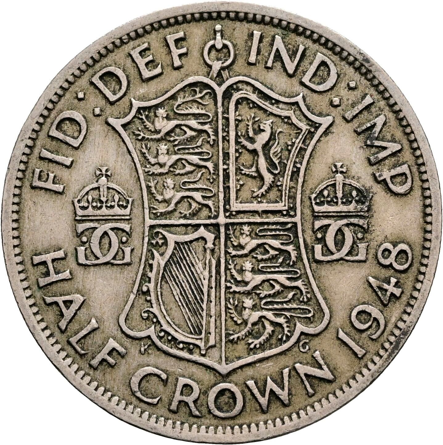 Half Crown Georg VI. (1936-1952) 1948 – Rückseite