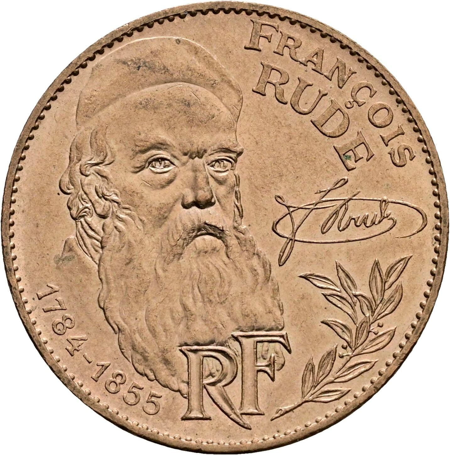 10 Francs 1984 – Rückseite