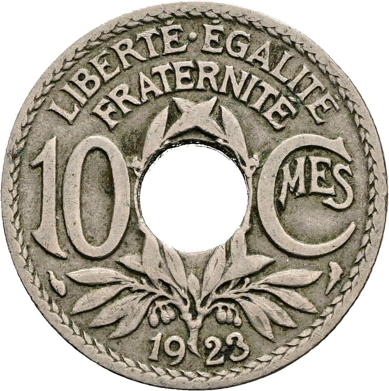10 Centimes 1923 – Vorderseite