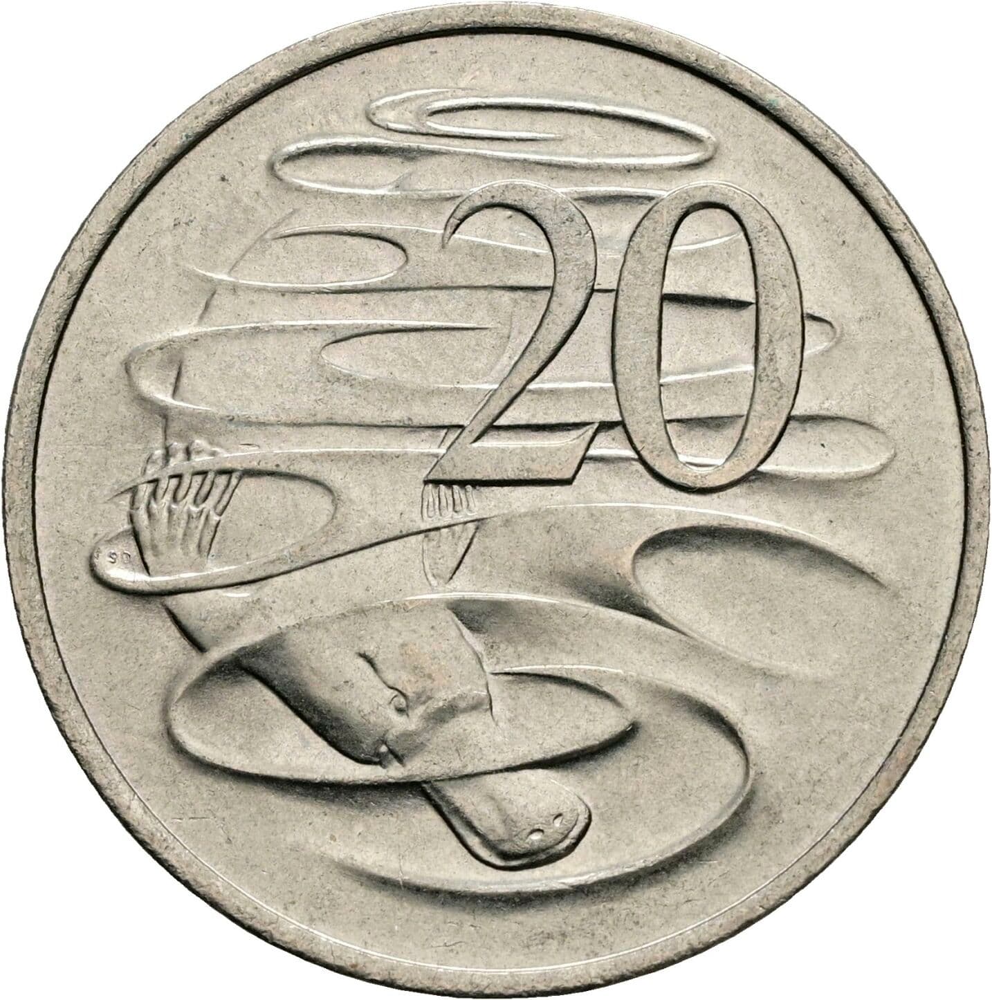 20 Cents Elisabeth II. 1952-2022 1980 – Vorderseite