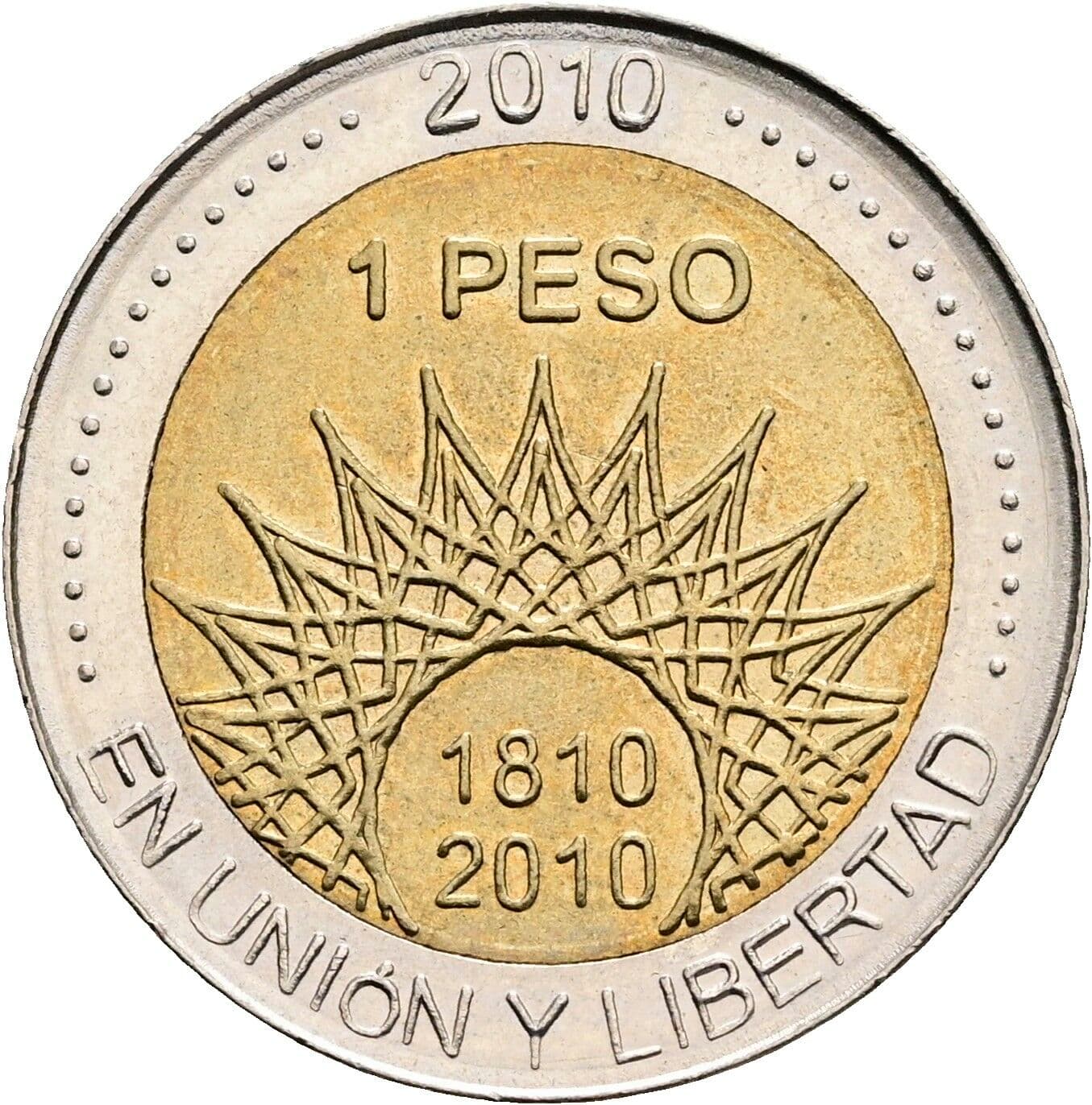 1 Peso 2010 – Vorderseite