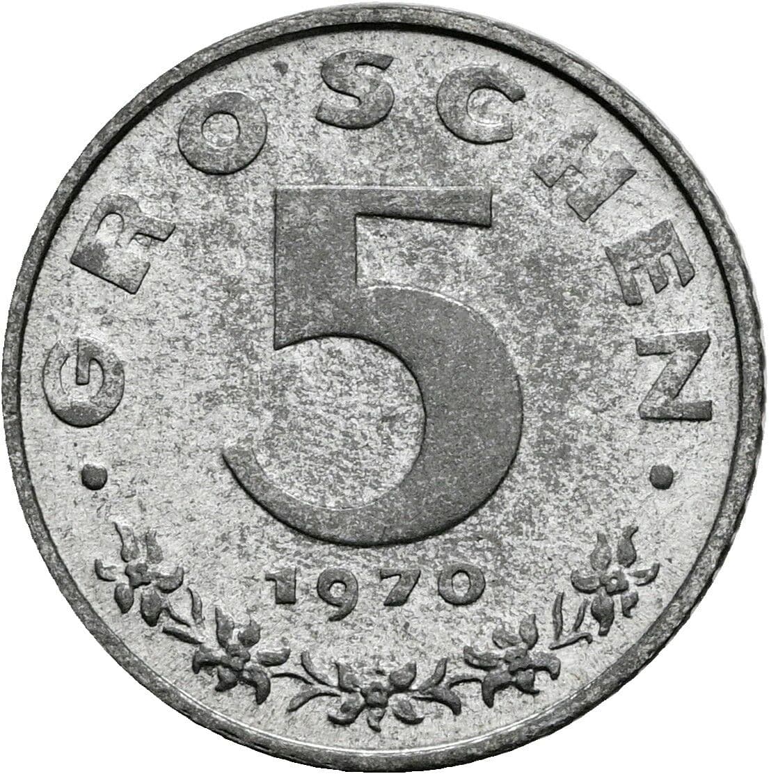 5 Groschen 1970 – Vorderseite