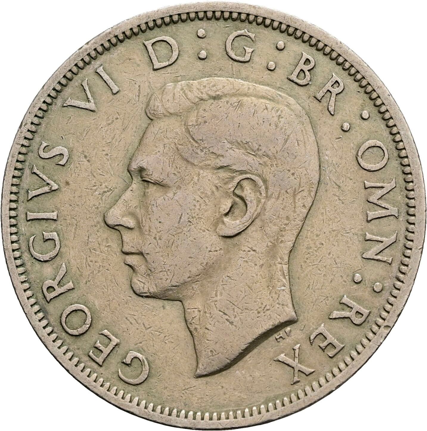 Half Crown Georg VI. (1936-1952) 1948 – Vorderseite