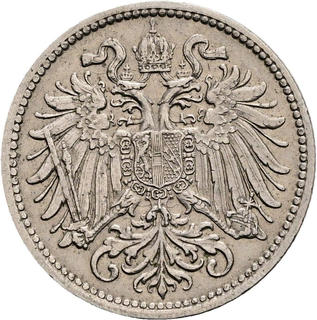 10 Heller Franz Joseph I. 1848-1916 1895 – Rückseite