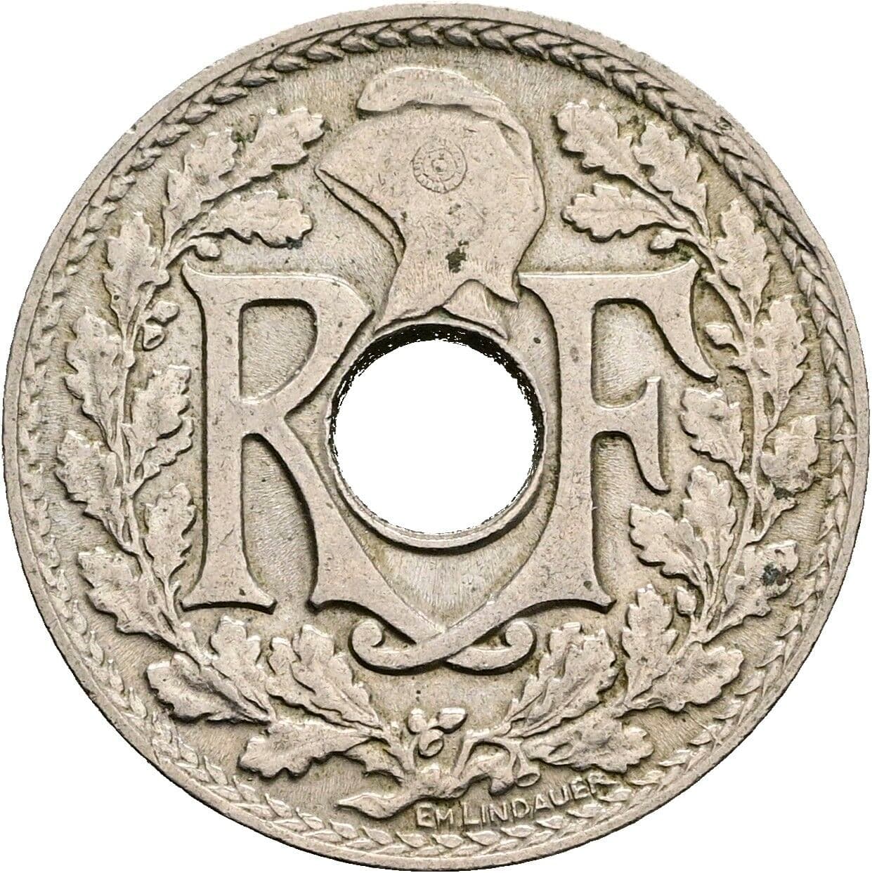 10 Centimes 1920 – Rückseite