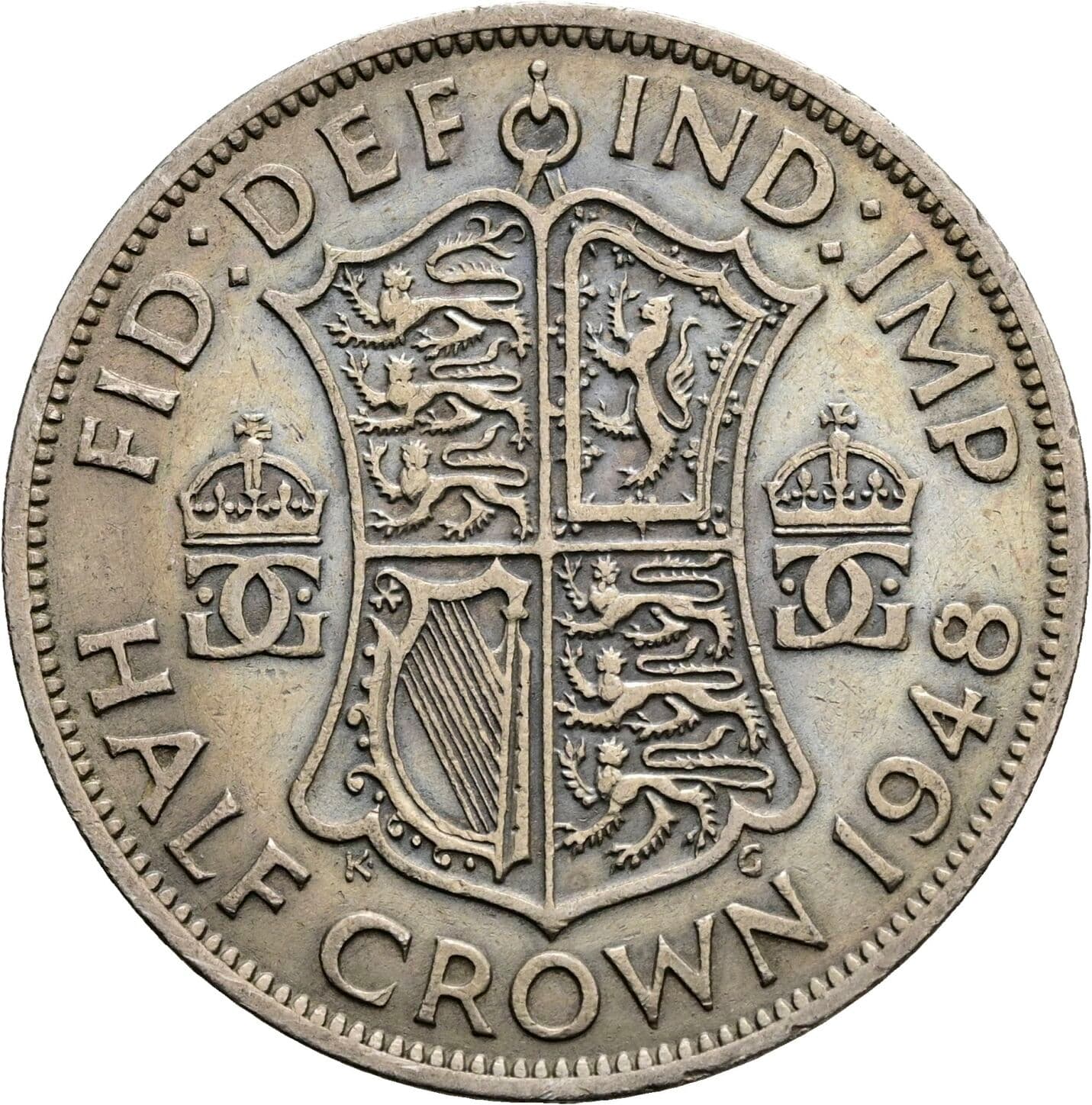 Half Crown Georg VI. (1936-1952) 1948 – Rückseite