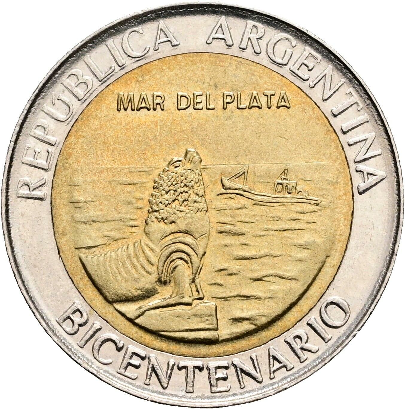 1 Peso 2010 – Rückseite
