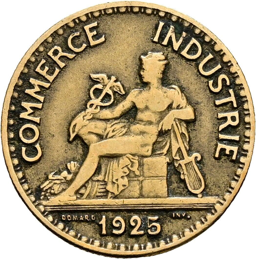 50 Centimes 1925 – Rückseite