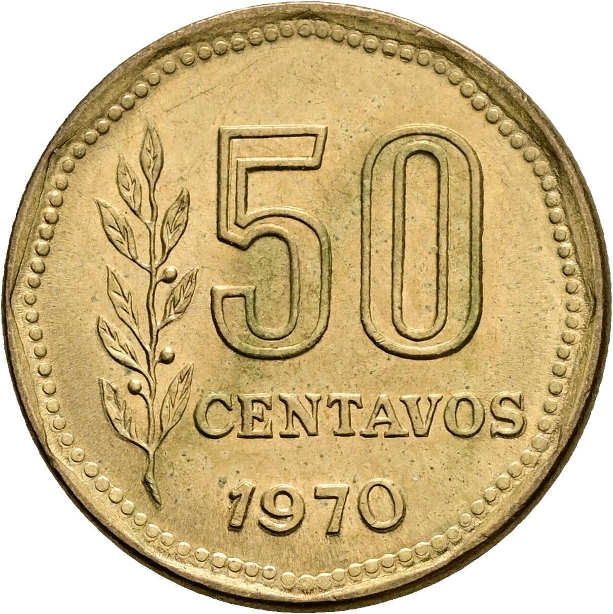 50 Centavos 1970 – Vorderseite