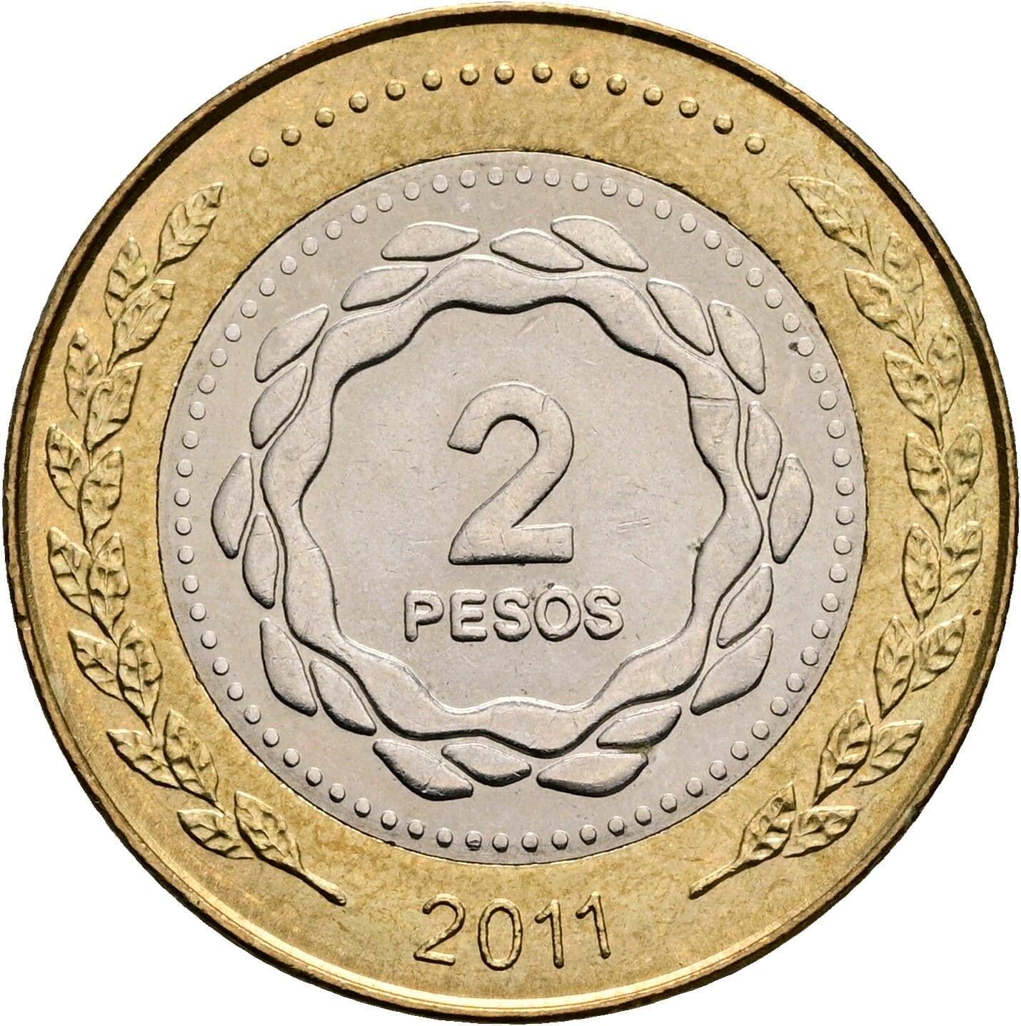 2 Pesos 2011 – Vorderseite