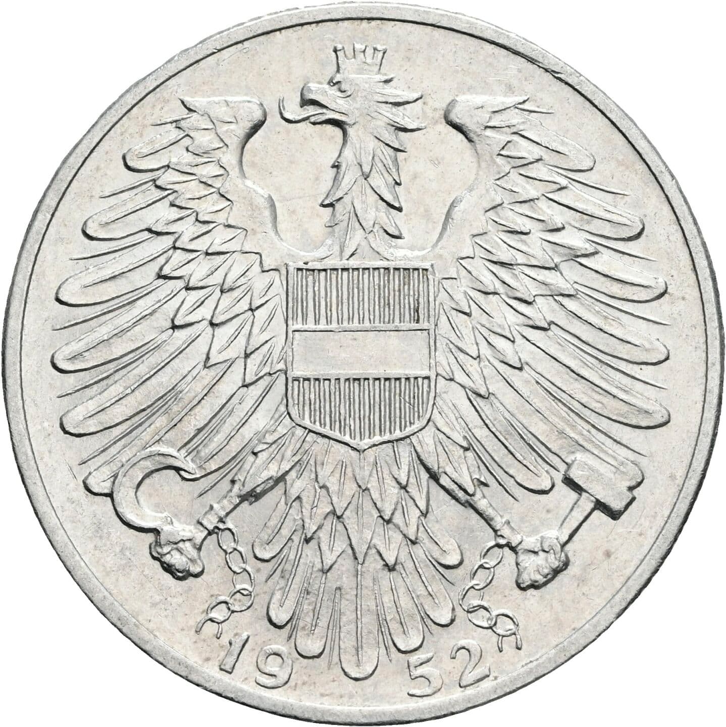 5 Schilling 1952 – Rückseite