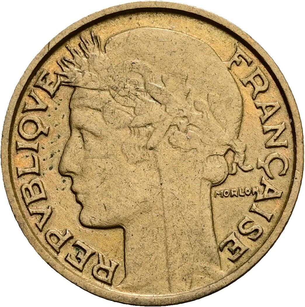 50 Centimes 1931 – Rückseite