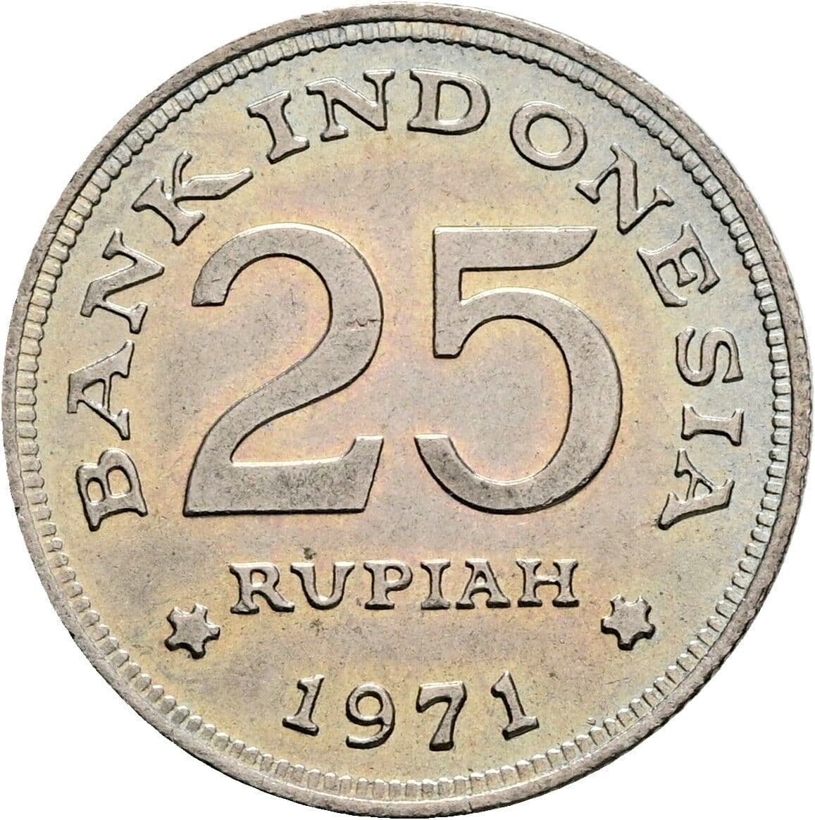 25 Rupiah 1971 – Rückseite