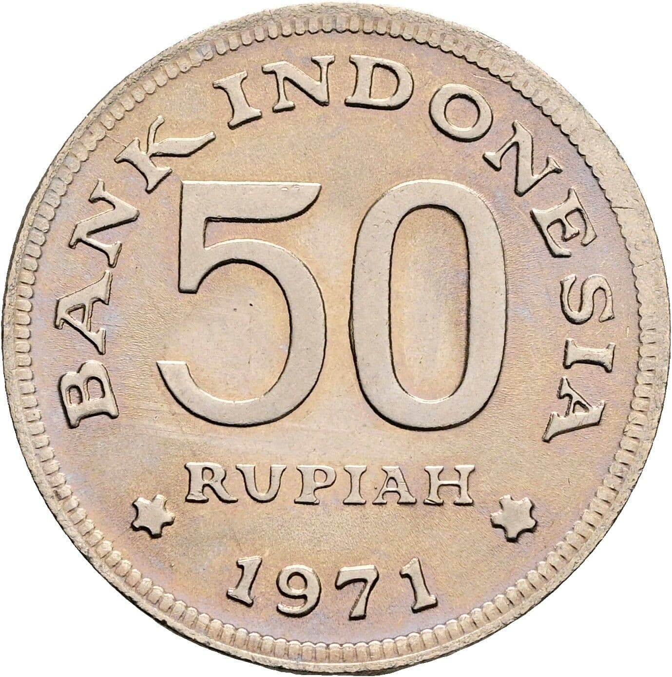 50 Rupiah 1971 – Rückseite