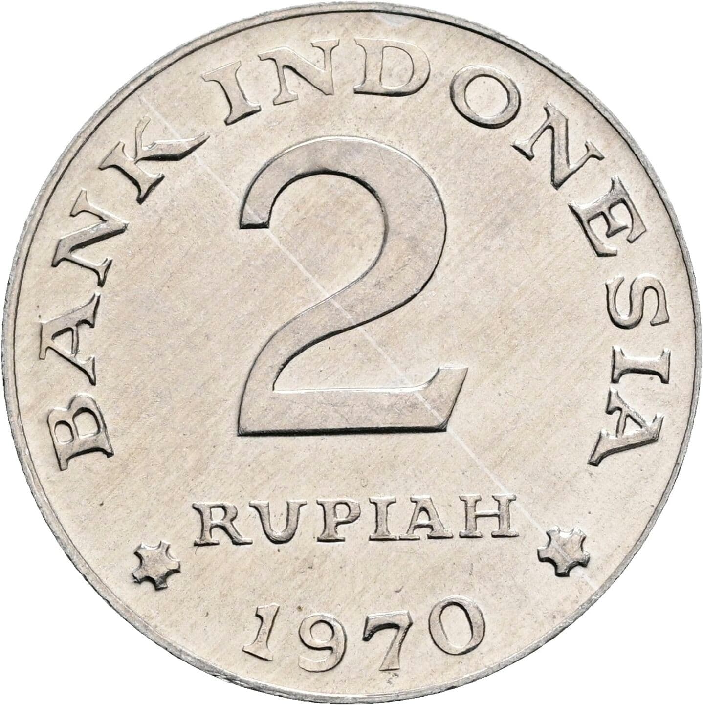 2 Rupiah 1970 – Vorderseite