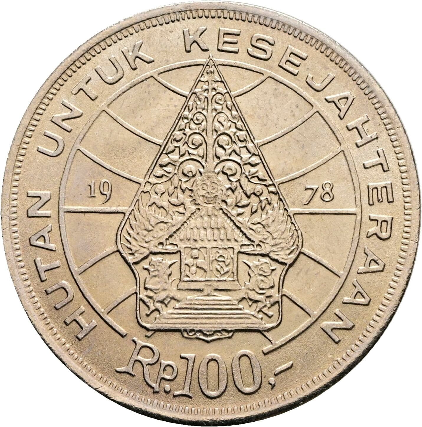 100 Rupiah 1978 – Vorderseite