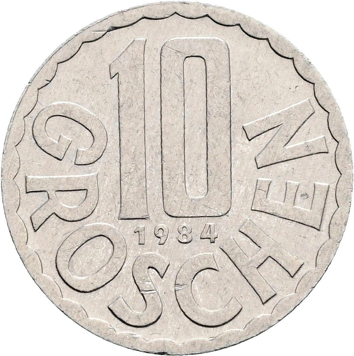 10 Groschen 1984 – Vorderseite
